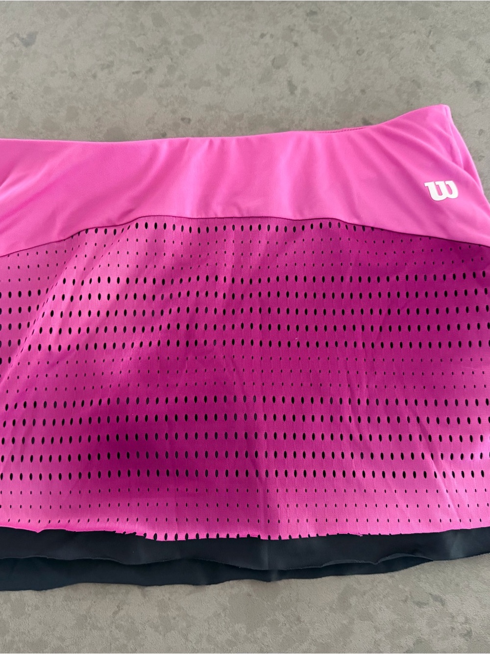 Wilson Hot Pink Perforated Athletic Mini Skirt